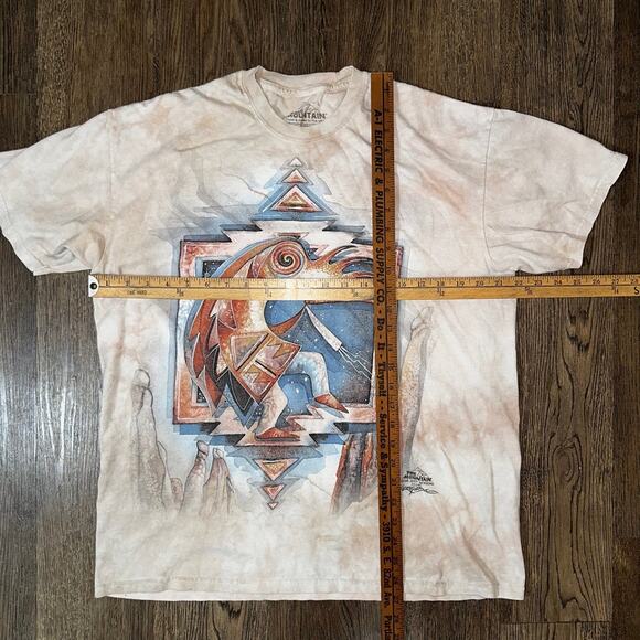THE MOUNTAIN Jody Bergsma 2016 Brown Tie Dye SS Tshirt Tee Shirt L - Picture 5 of 10